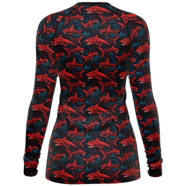 Chokefish™ Long Sleeve Rashguard Marine Woman's Shirt-001